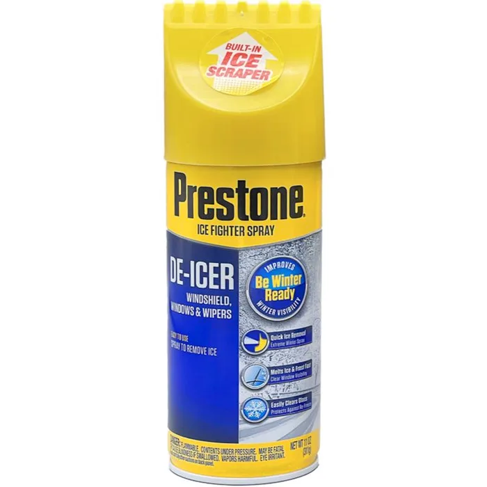 Prestone Windshield De-Icer Aerosol 11 oz (Pack of 12)