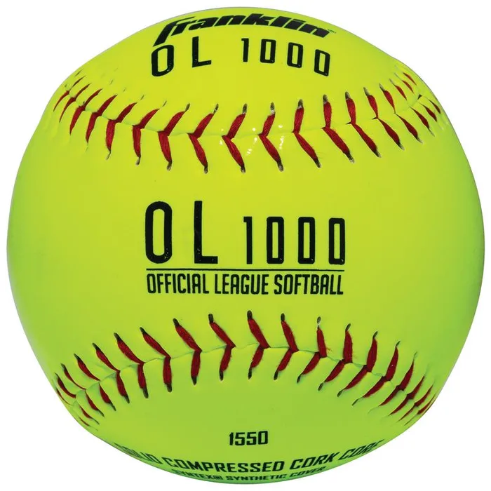 Franklin Yellow Synthetic Softballs 12 in. 1 pk (Pack of 12)