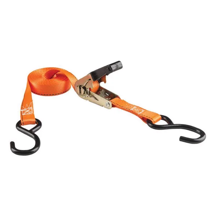 Keeper 1 in. W X 15 ft. L Orange Tie Down w/Ratchet 500 lb 2 pk (Pack of 4)