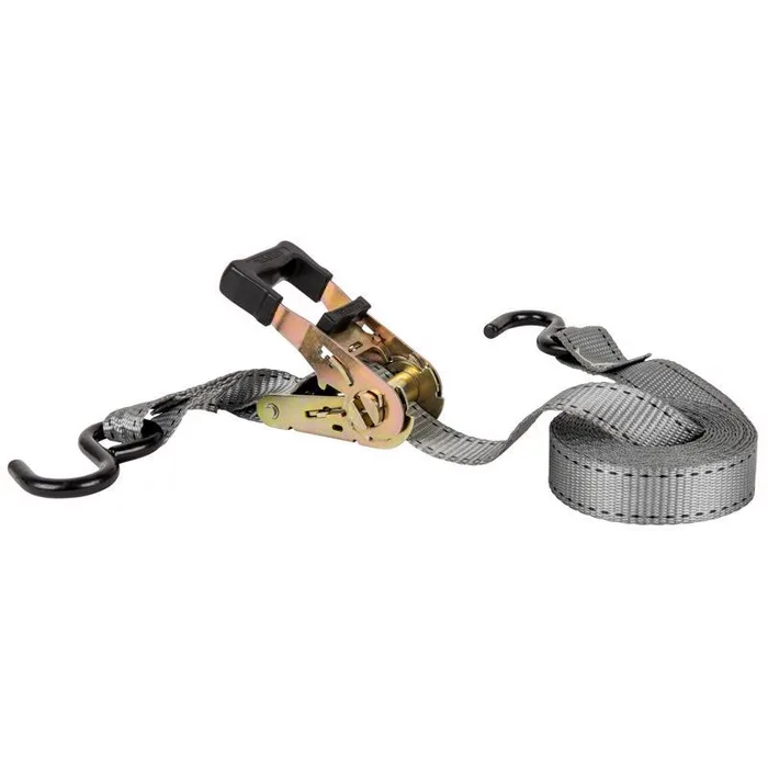 Keeper 1 in. W X 15 ft. L Gray Ratchet Tie Down Strap 500 lb 4 pk (Pack of 5)