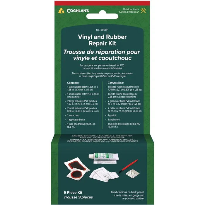 Coghlan's Green Plastic or Rubber Repair Kit 7.500 in. H X 3.750 in. W X 1.250 in. L 1 pk