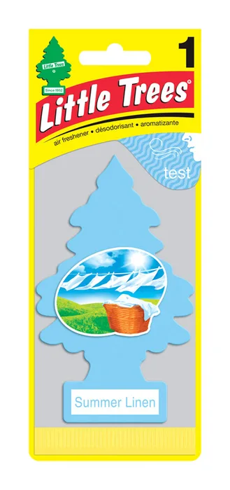 Little Trees Summer Linen Scent Car Air Freshener Solid 1 pk (Pack of 24)