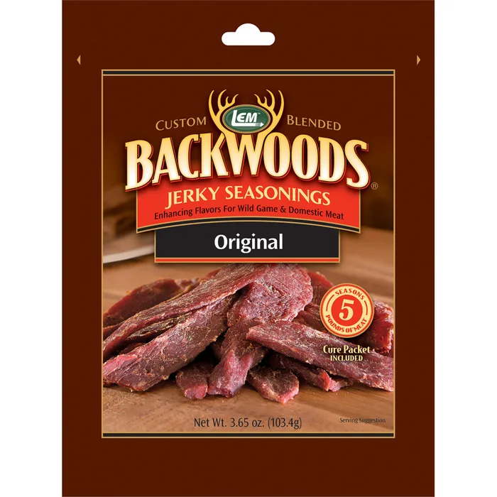 LEM Backwoods Original Jerky Seasoning 3.65 oz Boxed (Pack of 6)
