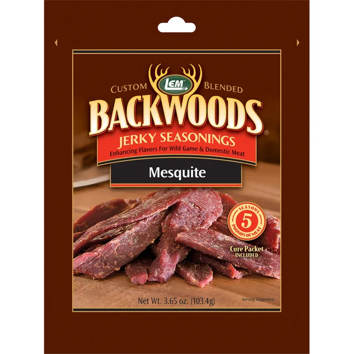 LEM Backwoods Mesquite Jerky Seasoning 3.65 oz Bagged (Pack of 6)