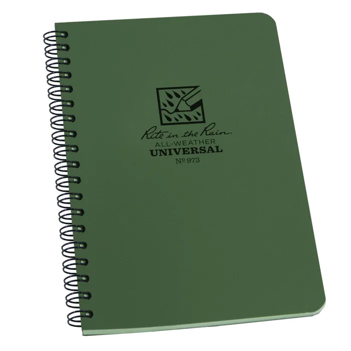 Rite in the Rain 4.625 in. W X 7 in. L Wire-O Green All-Weather Notebook (Pack of 6)