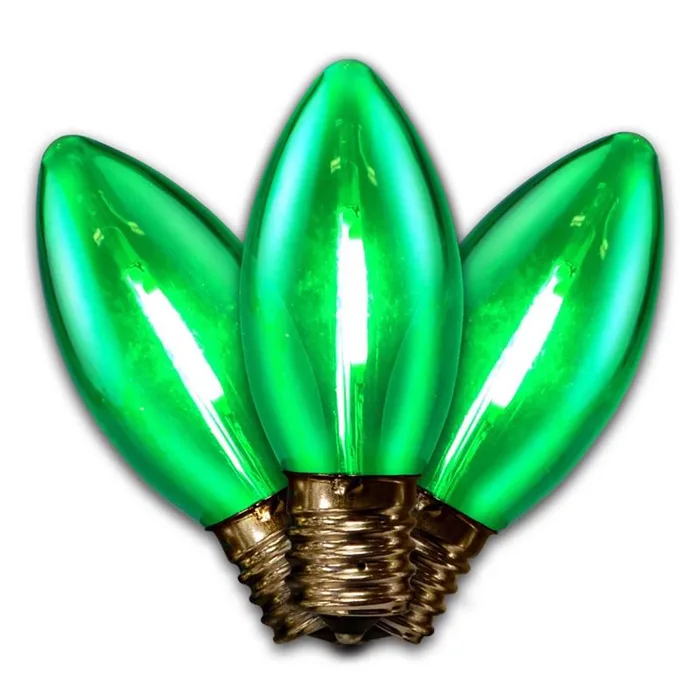 Holiday Bright Lights LED C9 Green 25 ct Replacement Christmas Lights