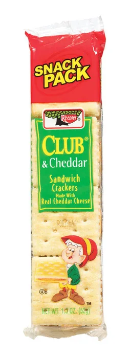 Keebler Club and Cheddar Crackers 1.8 oz Pouch (Pack of 12)