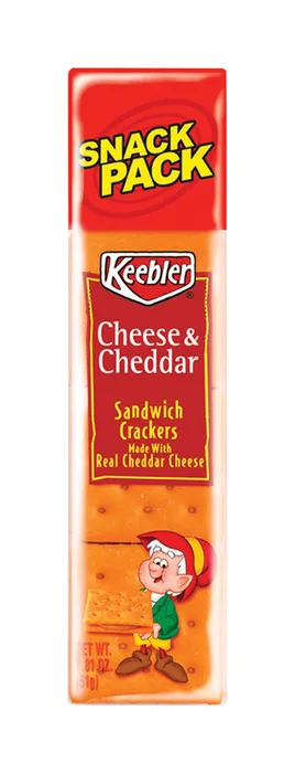 Keebler Cheese and Cheddar Crackers 1.8 oz Pouch (Pack of 12)
