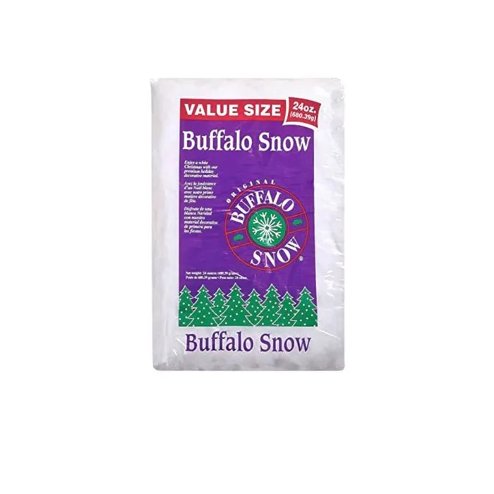 Buffalo Snow Fluff Table Decor Polyester 1 pk (Pack of 12)