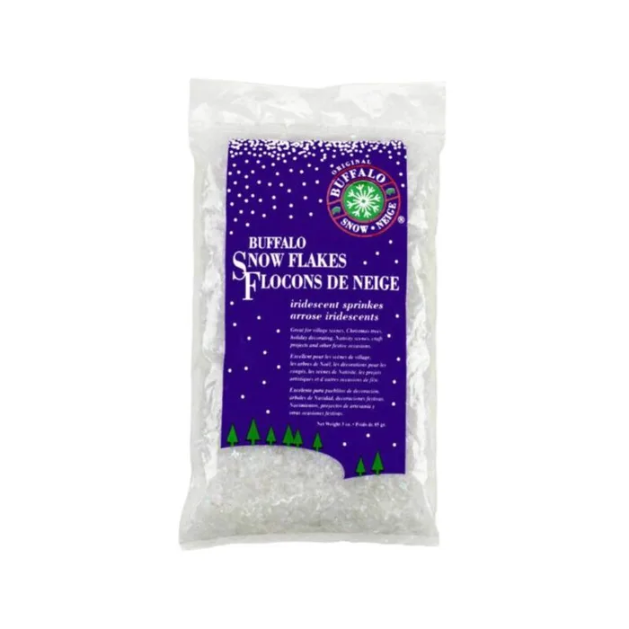 Buffalo Iridescent Snowflakes Table Decor Polyethylene 1 pk (Pack of 24)