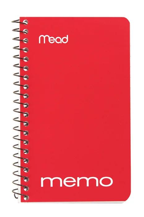 Mead 3 in. W X 5 in. L Wide Ruled Spiral Assorted Memo Book (Pack of 12)