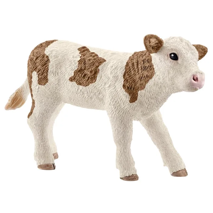 Schleich Farm World Simmental Calf Toy Brown/White (Pack of 5)
