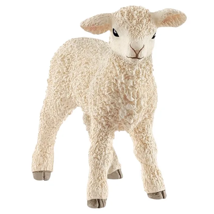 Schleich Farm World Lamb Toy White (Pack of 5)