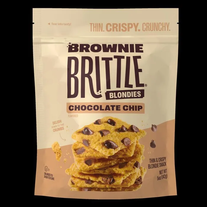 Brownie Brittle Blondie Chocolate Chip Brownie Brittle 5 oz Bagged (Pack of 6)
