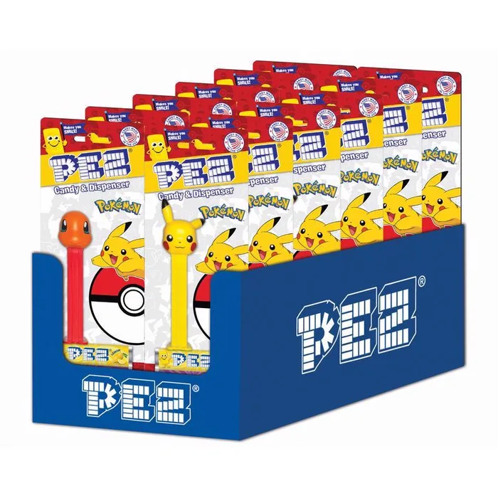 PEZ Pokemon Fruit Candy and Dispenser 0.87 oz (Pack of 12)