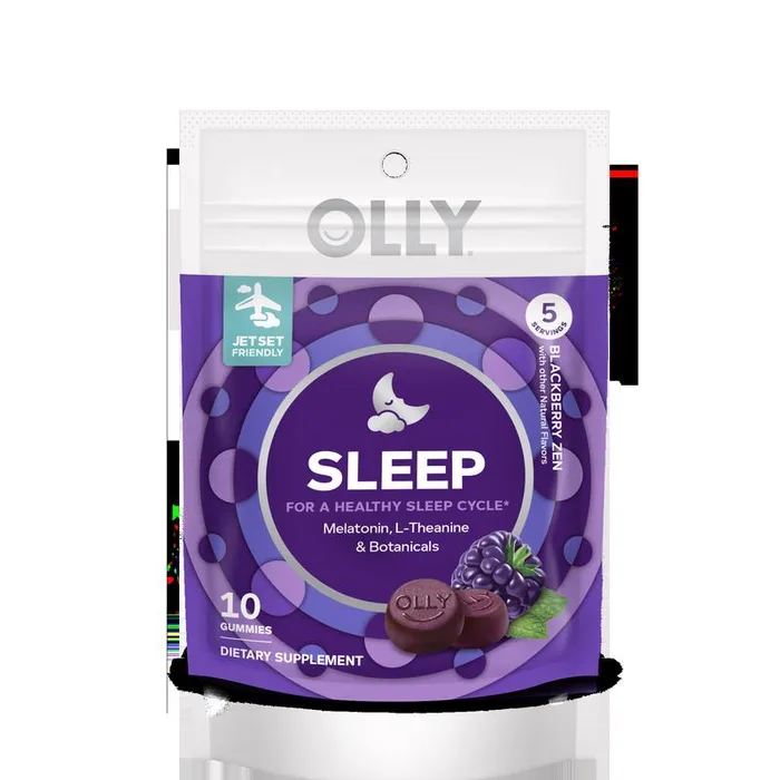 OLLY Purple Blackberry Zen Sleep Gummie 10 pc (Pack of 8)