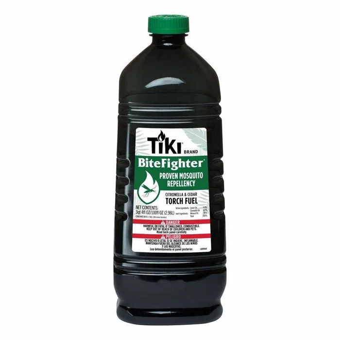 TIKI BiteFighter Citronella & Cedar Torch Fuel 100 oz (Pack of 4)