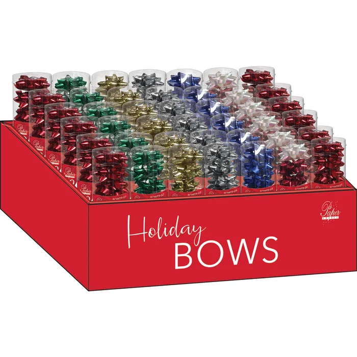 Paper Images Assorted Traditional Bows (Pack of 42)