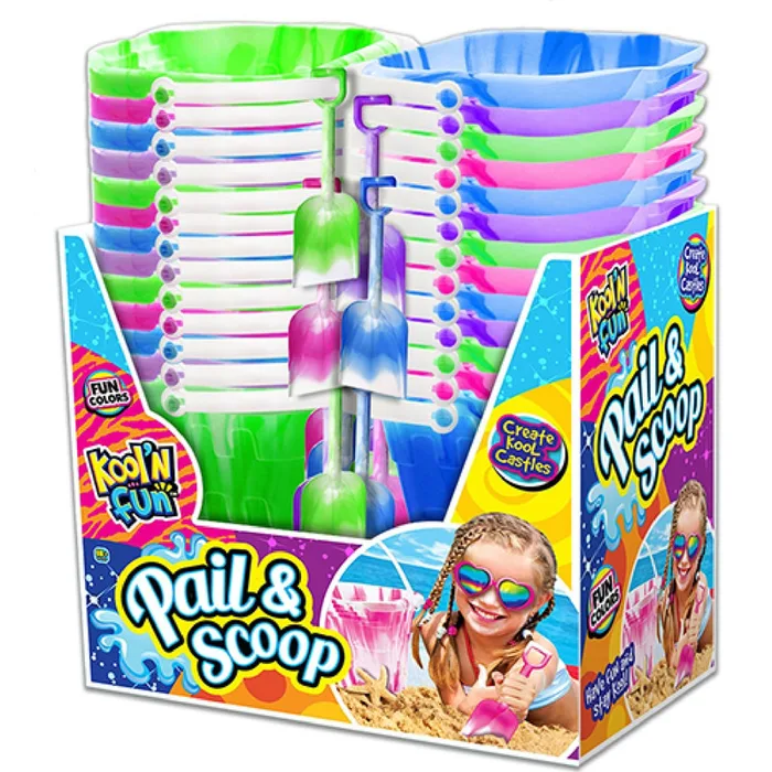 Ja-Ru Kool'N Fun Pail and Scoop Assorted 2 pc (Pack of 48)