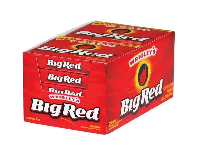 Wrigley's Big Red Cinnamon Chewing Gum 15 pc (Pack of 10)
