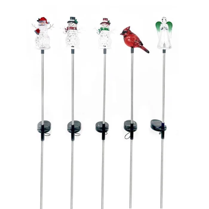 Alpine LED Cool White Assorted 33 in. Garden Stake (Pack of 20)