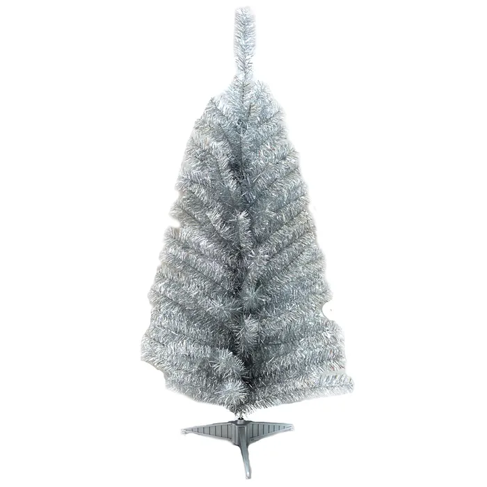 Celebrations Silver Christmas Tree 24 in. (Pack of 8)