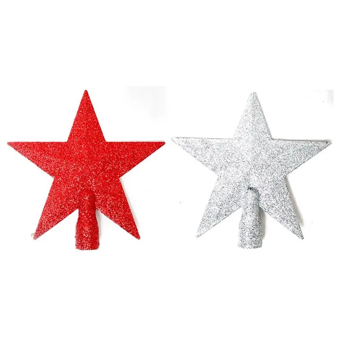 Celebrations Home Mini Glitter Star Tree Topper 6 in. (Pack of 24)