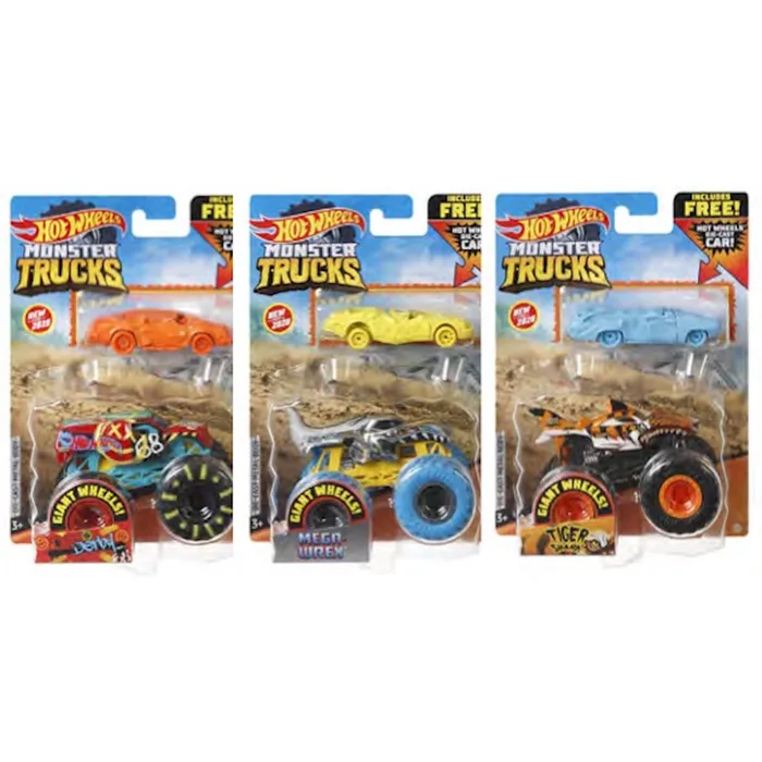 Hot Wheels Monster Trucks Assorted (Pack of 8)