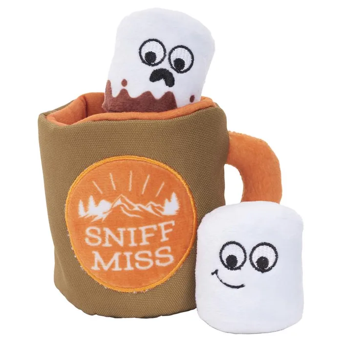 Bark For Dog Multicolored Plush Sniff Miss Dog Toy 1 pk (Pack of 3)