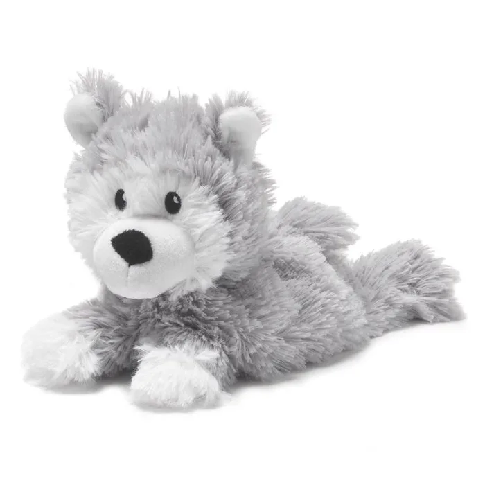 Warmies Junior Husky Stuffed Animals Gray 1 pc
