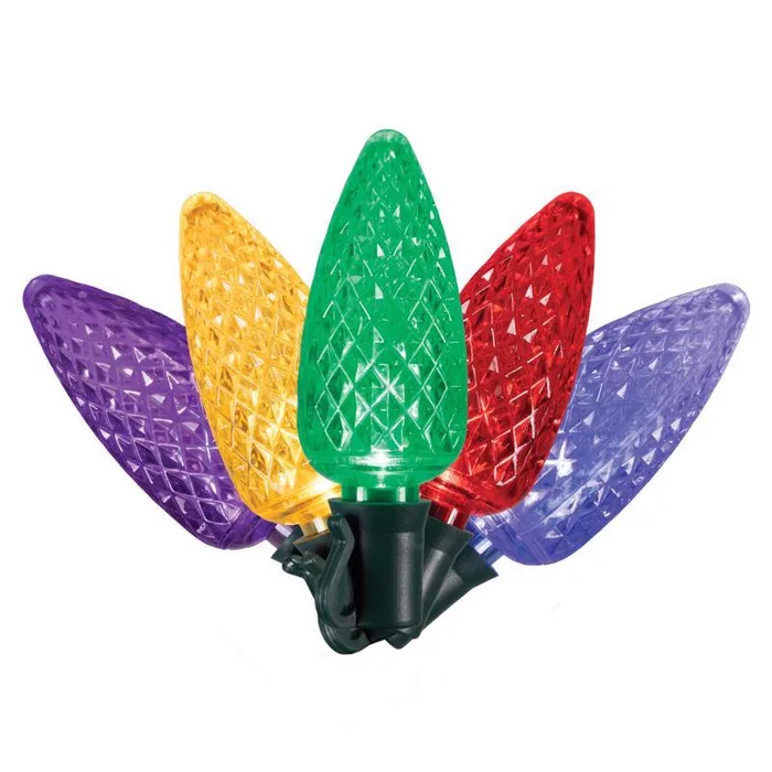 Celebrations Platinum LED C9 Multicolored 25 ct String Christmas Lights 25 ft.