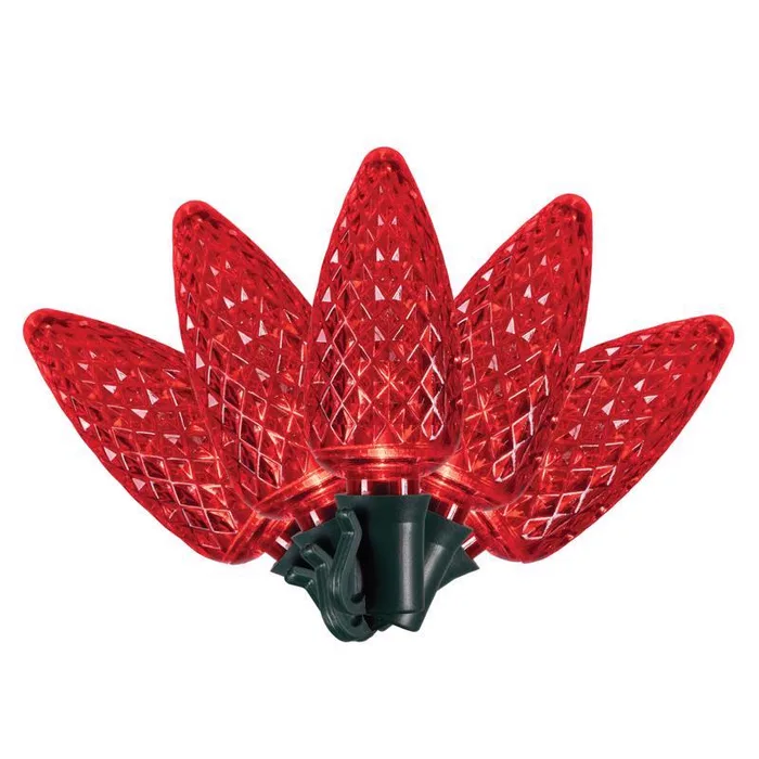 Celebrations Platinum LED C9 Red 25 ct String Christmas Lights 25 ft.