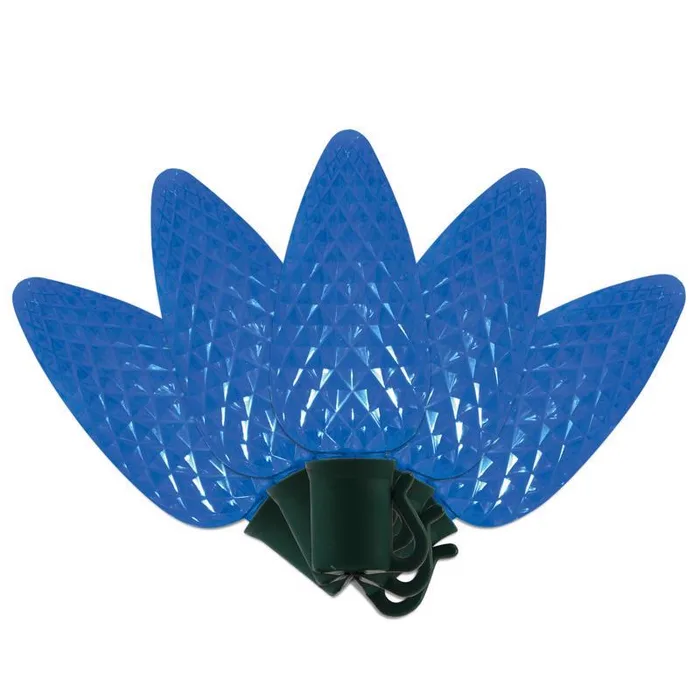 Celebrations Platinum LED C9 Blue 25 ct String Christmas Lights 25 ft.