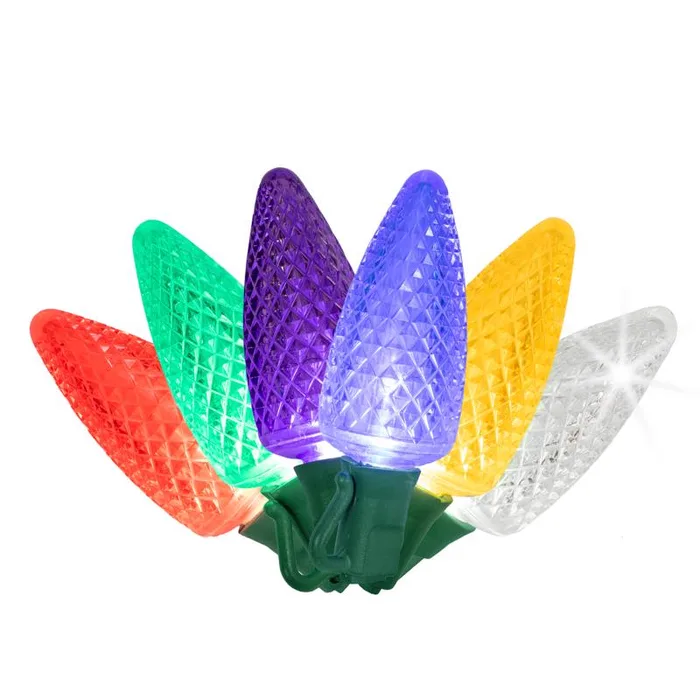 Celebrations Platinum LED C9 Multicolored 25 ct String Christmas Lights 25 ft.
