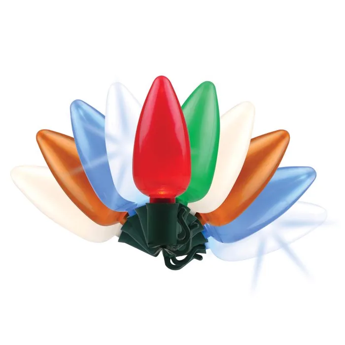 Celebrations Platinum LED C9 Multicolored 25 ct String Christmas Lights 25 ft.