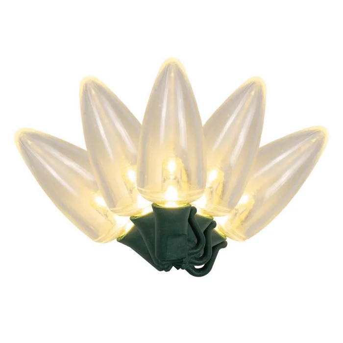 Celebrations Platinum LED C9 Warm White 25 ct String Christmas Lights 25 ft.
