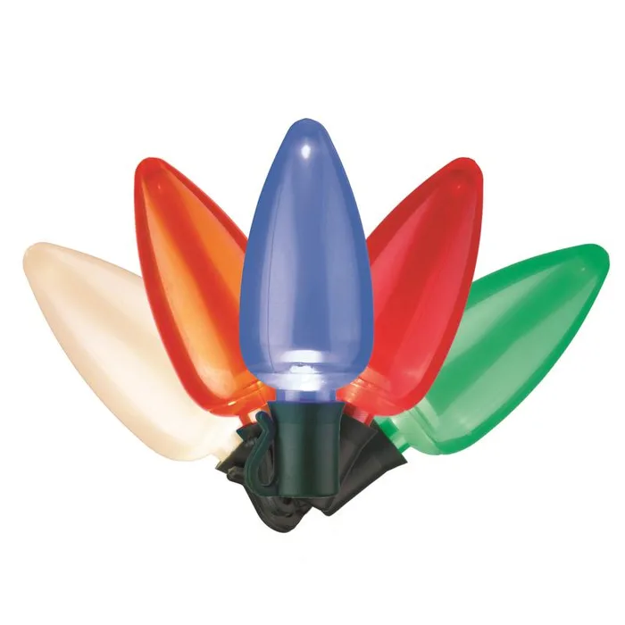Celebrations Platinum LED C9 Multicolored 25 ct String Christmas Lights 25 ft.