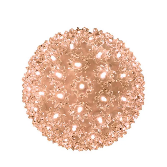 Celebrations LED Warm White 100L T5 Starlight Sphere 7.5 in. Hanging Decor