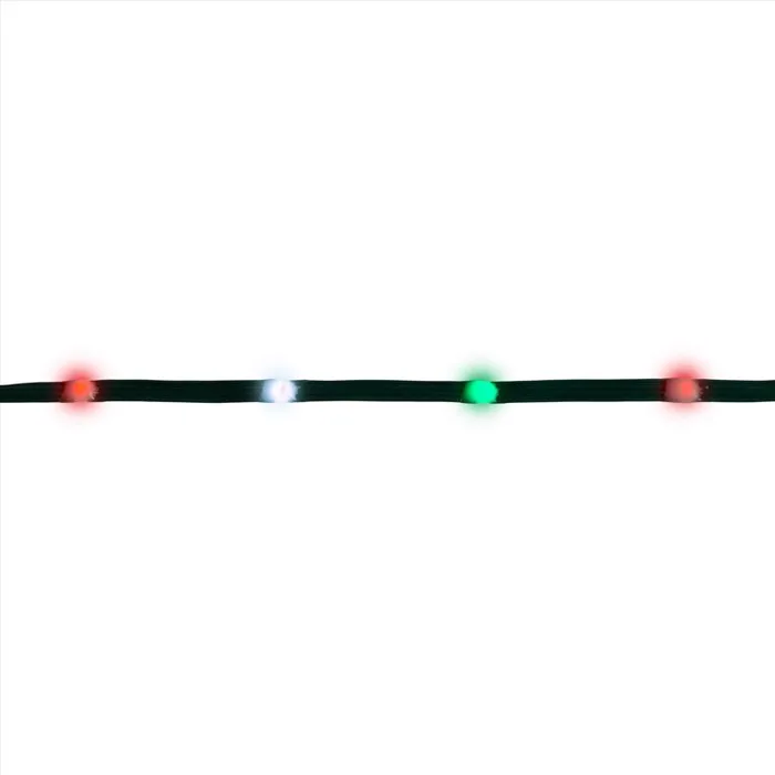 Celebrations LED Red/Green/Pure White 200 ct String Ribbon Light 33 ft.