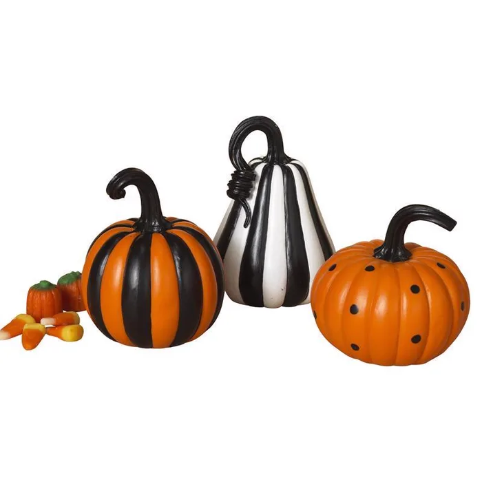 Gerson 4.3 in. Assorted pumpkins Halloween Decor (Pack of 36)