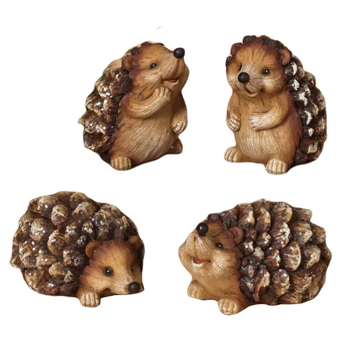 Gerson Assorted Hedgehog with Glitter Figurine 2.5 in. (Pack of 12)