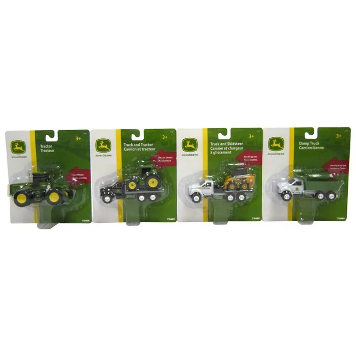 TOMY John Deere Assorted Toy Trucks Assorted (Pack of 8)