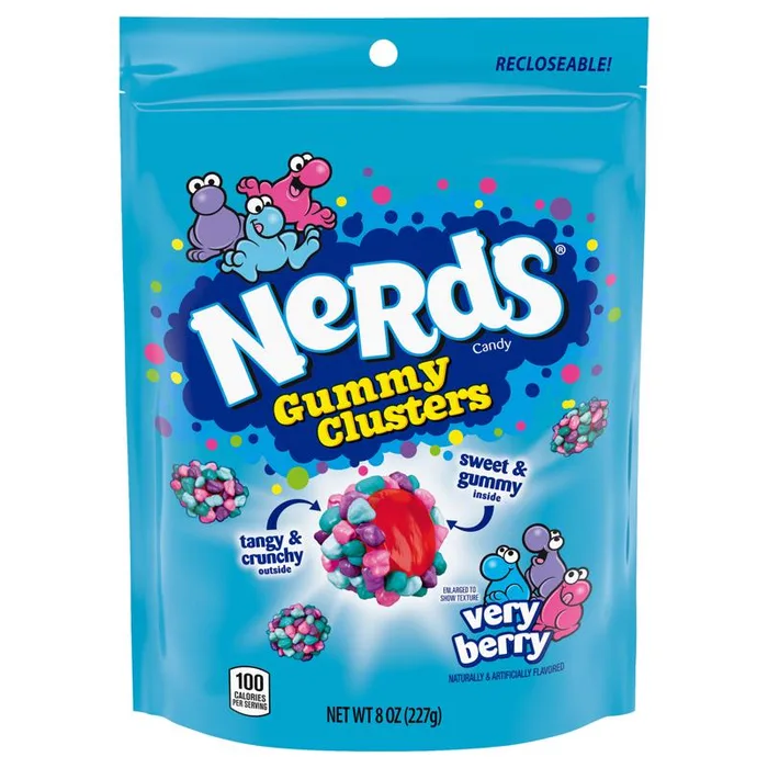 Nerds Very Berry Gummy Clusters 8 oz (Pack of 6)
