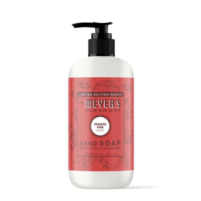 Mrs. Meyer's Clean Day Tomato Vine Scent Liquid Hand Soap 12.5 oz (Pack of 6)