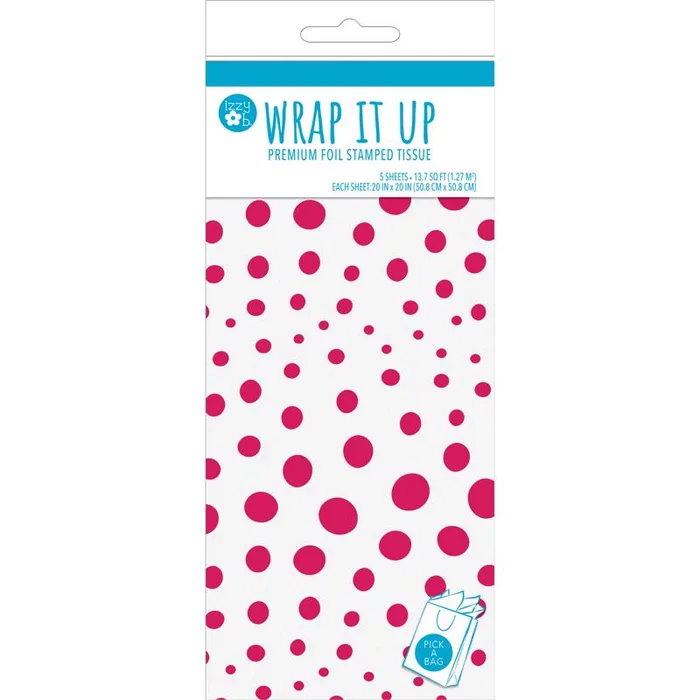 Paper Images White Fuchsia Tissue Paper (Pack of 6)