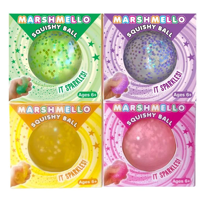 Zorbitz Sparkle Squishy Ball Assorted (Pack of 16)