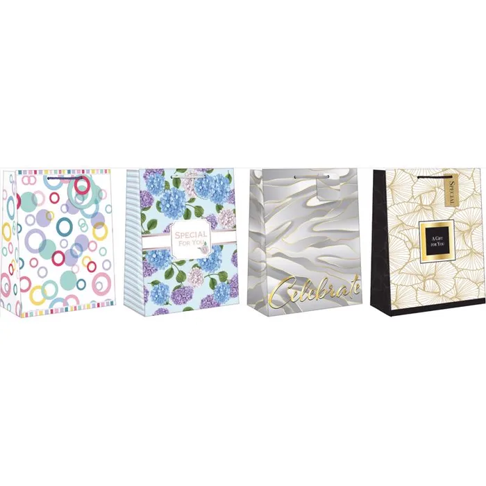 Paper Images Assorted All Occasion Gift Bag (Pack of 12)