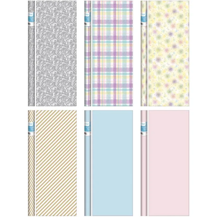 Paper Images Assorted Baby/Wedding Gift Wrap (Pack of 64)