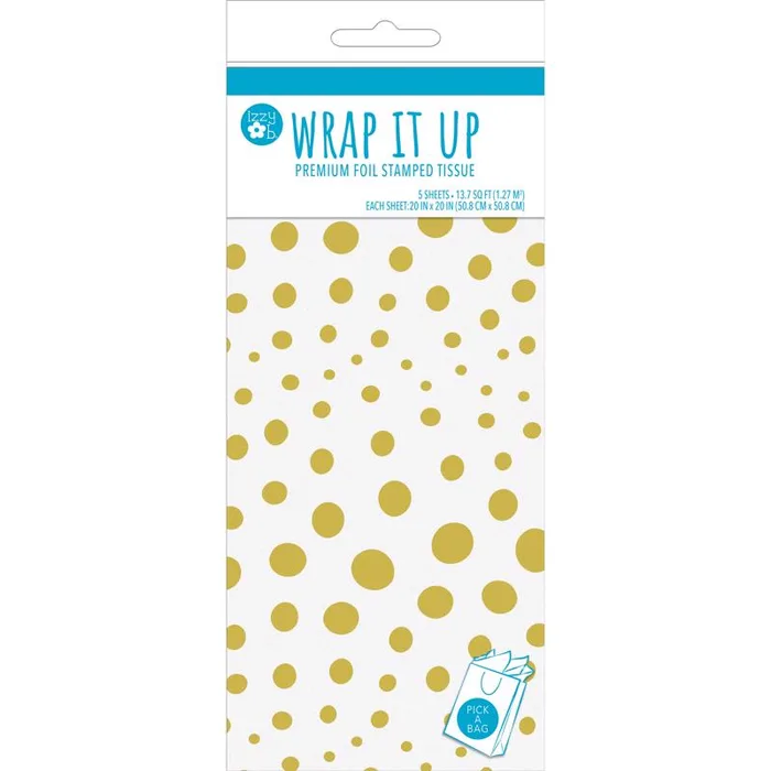 Paper Images Izzy Ob Gold All Occasion Tissue Paper (Pack of 6)