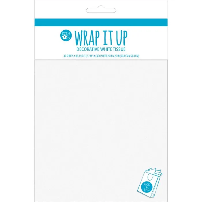 Paper Images White Decorative Tissue Paper (Pack of 6)